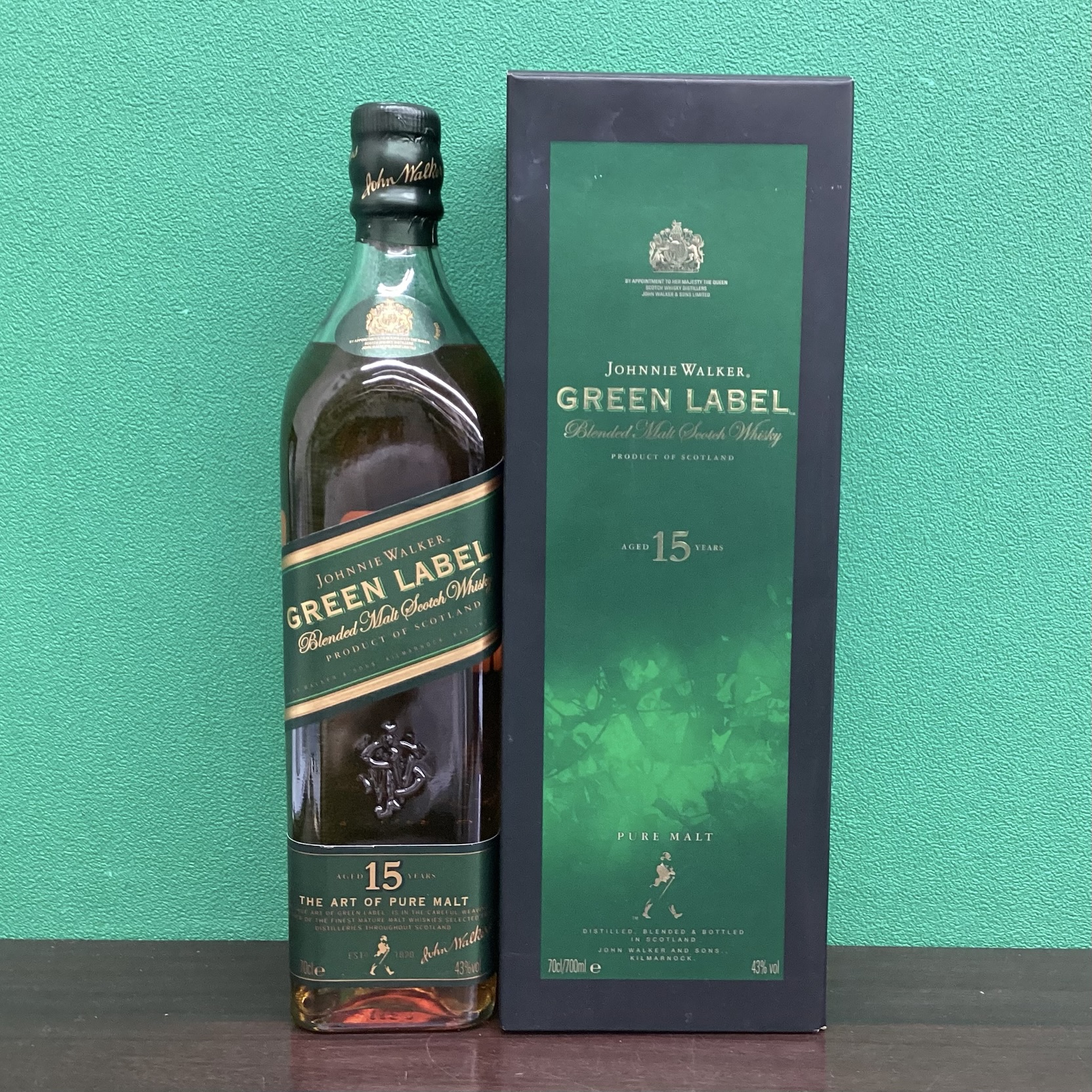 2025年10月7日<BR>ジョニーウォーカー<BR>グリーン 15年<BR>買取しました！